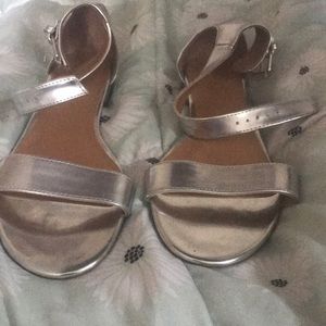 Silver shoes